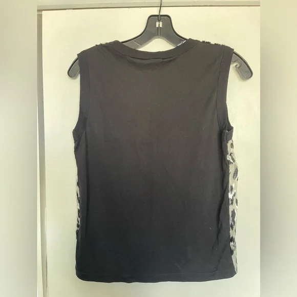 GIAMBATTISTA VALLI ITALY SILK ANIMAL PRINT TOP TANK BLOUSE SZ S/ 42 - Picture 6 of 8